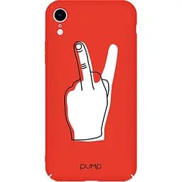 Чохол-накладка Pump Tender Touch Case for iPhone XR V for Middle Finger