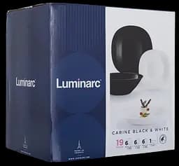 Сервіз столовий Carine White&Black 18 предметів Luminarc kuh0016227 - мініатюра 8