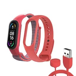Комплект ремінців ArmorStandart Set для Xiaomi Mi Band 7/6/5 New Style Red (ARM77038)