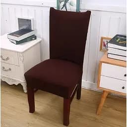 Чехол на стул Stenson R89962 натяжной бордовый (26017)