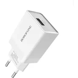 Сетевое зарядное устройство с кабелем Borofone BA20A Sharp single port charger set(Micro) 10. 5W белый