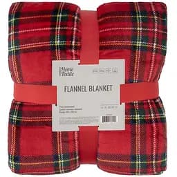 Плед Ardesto Christmas Flannel 160х200см, 100% поліестер, клітинка, червоний (ART0133PB)