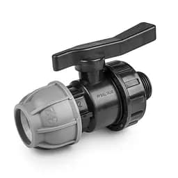 Кран Bradas для труб PE 25 мм x 3/4 PN10 із зовнішнім різьбленням (DSRA10V25M34)