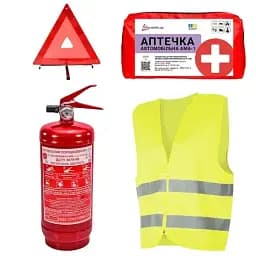 Набір технічної допомоги з Аптечкою АМА-1 Стандарт ДСТУ (ВП-2+Аптечка+Знак+Жилет)