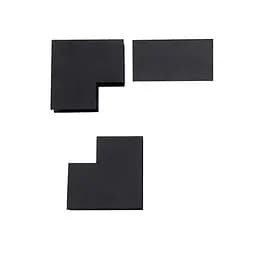 Соединитель Brille вертикальный угловой для шинопровода HD-29L2/B BK