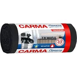 Мешки для мусора Carma 35 л черные 25 шт. (35.25.6.98)