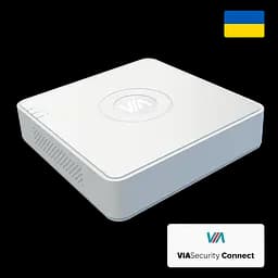 4х канальний IP відеореєстратор VIA SECURITY VIA-NVR04V1Q з підтримкою до 6МП (Value Q Series)