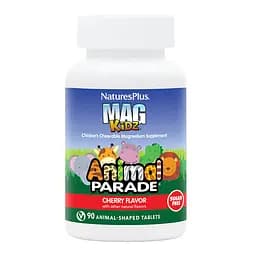 Вітаміни та мінерали NaturesPlus Animal Parade Mag Kidz Sugar Free 90 жувальних таблеток Вишня