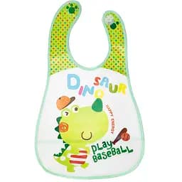 Слюнявчик клеенчатый Mega Zayka Dinosaur на липучке MGZ-0605-1