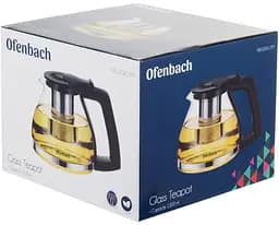 Чайник скляний заварювальний зі знімним ситечком Ofenbach 1300 мл kuh0009136 - мініатюра 7