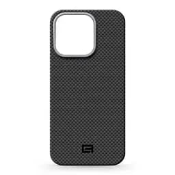 Защитный чехол для Apple iPhone 16 Pro, BlackIcon Kevlar MagCase, кевларовый, черный, панель, накладка с поддержкой MagSafe, противоударный, защита всего корпуса, усиленные углы, совместим с беспроводной зарядкой, ArmorStandart (ARM88534)