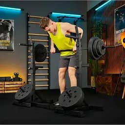 Стійки під штангу Trex Sport TX-100S регульовані з ручками для віджимань - мініатюра 3