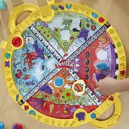 Набір для творчості з пластиліном Play-Doh Fold & Go Playmat Starter Set зі складним килимком для зберігання, (F9143) - мініатюра 20