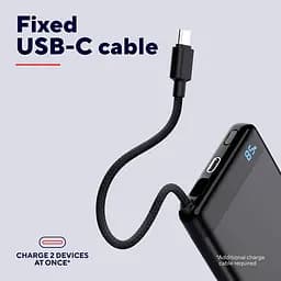 Trust Акумулятор портативний літій-іонний power bank Trust Fiera, 10000мА·рік, 2хUSB-C, 20W, PD/QC 3.0, чорний - мініатюра 3