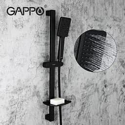 Душовий гарнітур Gappo G8013, Чорний матовий - мініатюра 2