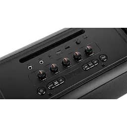 Колонка портативна 2.0 Real-El X-795, Black, 70 Вт (2 x 35 Вт), Bluetooth 5.3, TWS, RGB підсвічування, AUX / USB / microSD, пластик, два мікрофонні входи з функцією місяць, акумулятор (7000 mAh, Type-C), пульт ДК - мініатюра 6