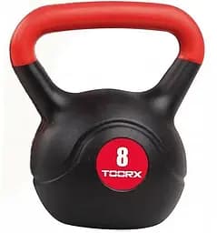 Гиря виниловая Toorx PVC 8 ​​кг Black/Orange (KRP-8)