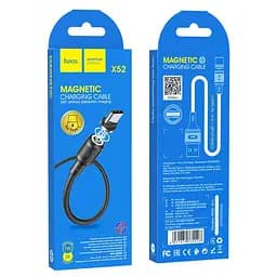 Магнітний кабель USB HOCO для зарядки чорний - мініатюра 8
