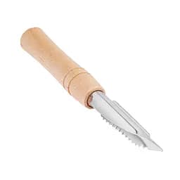 Нож экономка для чистки овощей с деревянной ручкой 18.5 см, Kitchette 84168