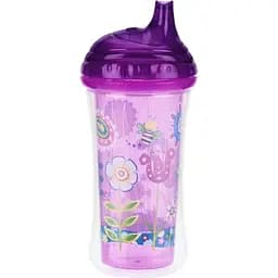 Термопоїльник Nuby з твердим носиком Click-it  270 мл (10089pnkprplflwr)