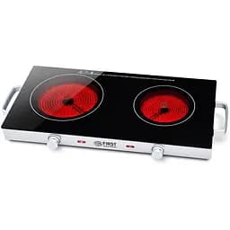 Плита настільна інфрачервона двоконфорочна First FA-5096-7 кухонна склокераміка
