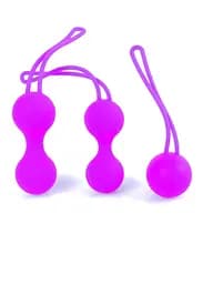 Набор вагинальных шариков Boss Series Silicone Kegal Balls, 3 шт., фиолетовый