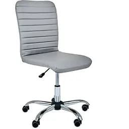 Кресло Rumba-Home Хром Кожзам серый