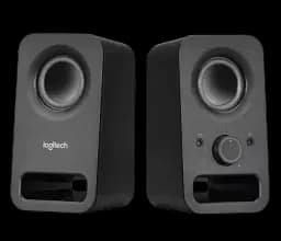 Колонки 2.0 Logitech Z150, Black, 3 Вт, 3.5 мм, роз'єм для навушників, роз'єм лінійного аудіовходу (980-000814)
