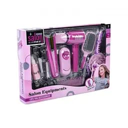 Набор парикмахера YLQ 089, звук, подсветка, заколки, расчёски, бигуди, аксессуары, в коробке (6976781400916)