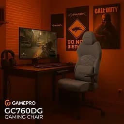 Геймерське крісло GamePro GC760DG Fabric Dark Gray [148902] - мініатюра 10