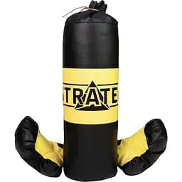 Боксерський набір Strateg New маленький жовто-чорний (2071)