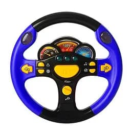 Детский автотренажер "Я тоже рулю" 7737 музыкальный Синий