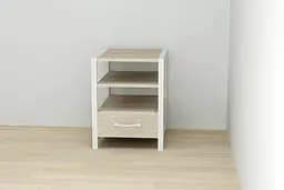 Тумба універсальна Ferrum-decor Вів'єн 1/1 50x41x40 білий ДСП Дуб Сонома 16мм (FRD-104148)