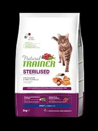 Сухий корм Trainer Adult Natural Sterilised with Salmon для стерилізованих кішок від 1 року 3 кг.