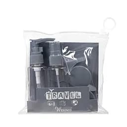 Дорожный набор емкостей WH Travel Bottles Set 4 шт. Серый