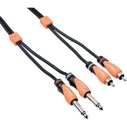 Коммутационный кабель Bespeco 2xJack 6.3 mono - 2xRCA SLY-2JR500 5м