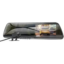 Відеореєстратор - дзеркало Hoco DV4 4.5-inch rearview mirror driving recorder (2 камери) - мініатюра 3