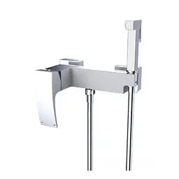 Змішувач для гігієнічного душу зовнішнього монтажу 150 мм Gappo G2007-8, білий/хром, Хром