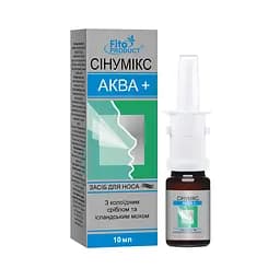 Засіб для носа "Синумікс Аква плюс" з колоїдним сріблом та ісландським мохом, 10 мл