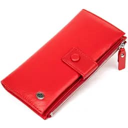 Яскравий жіночий гаманець-клатч ST Leather 19374 червоний