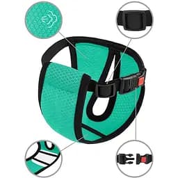 Труси гігієнічні для собак Bronzedog Mesh, розмір XS, 17-25х12 см, ментолові - мініатюра 5