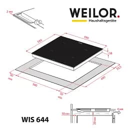 Поверхня індукційна Weilor WIS 644 Black - мініатюра 9