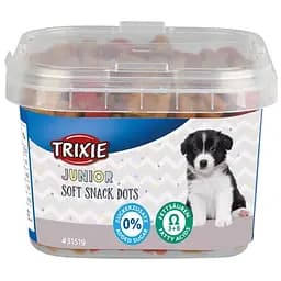 Вітамінізовані ласощі для цуценят Trixie Junior Soft Snack Dots з кальцієм, 140 г (курка і ягня)