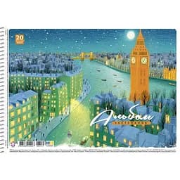 Альбом для малювання Star на спіралі, A4 20 арк., упаковка 9 шт. (PB-SC-020-8559)