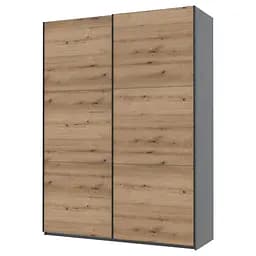 Шафа-купе Doros G-Caiser Графіт / Дуб Евок 2 ДСП / 3 частини 180х60х240 (42005014) - мініатюра 8