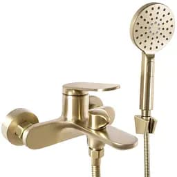 Смеситель для ванны Rea Marco brushed gold настенный с изливом REA-B5942 Золотой
