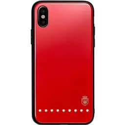 Чохол-накладка Remax Batili Series Glass Case Apple iPhone X Red
