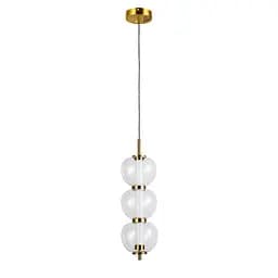 Светильник підвісний LED Levistella 800P3055 (130*330) CL, 5W, бронза, скло, сучасний стиль для вітальні