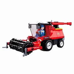 Конструктор Sluban M38-B0779 Комбайн 18 см з 2 фігурками, 229 деталей — фермерський набір для дітей від 6 років