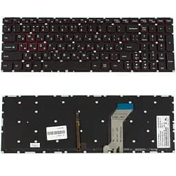 Клавіатура для ноутбука LENOVO (IdeaPad: Y700-15), rus, black, без фрейма, підсвічування клавіш(оригінал) - мініатюра 2